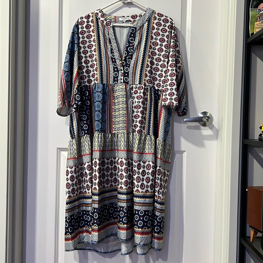 Fun patterned dress